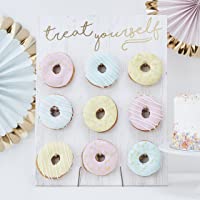 Ginger Ray Expositor de pared con diseño de donut para 9 donuts- color blanco